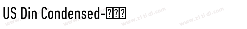 US Din Condensed字体转换